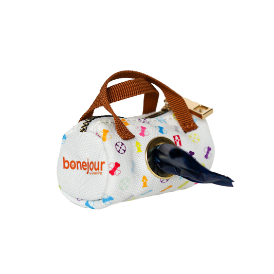 Bonejour Dog Waste Bag Dispenser – Compact, Durable & Easy-to-Use Poop Bag Holder with Clip